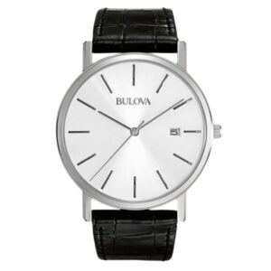 BULOVA OROLOGIO PELLE NERO QUADRANTE BIANCO