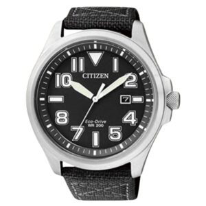 CITIZEN OROLOGIO IN TESSUTO CON QUADRANTE NERO