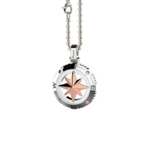 ZANCAN COLLANA ROSA DEI VENTI ACCIAIO