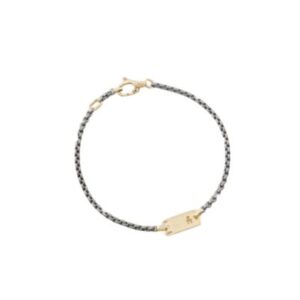 LE BEBÈ BRACCIALE IN ORO E TITANIO SAGOMA BIMBO