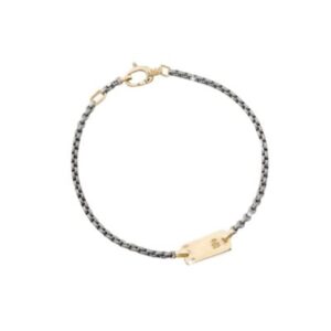 LE BEBÈ BRACCIALE IN ORO E TITANIO SAGOMA BIMBA