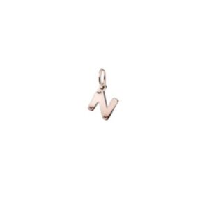 LE BEBÈ LETTERA N ARGENTO E ORO ROSA