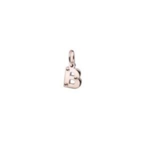LE BEBÈ LETTERA B ARGENTO E ORO ROSA