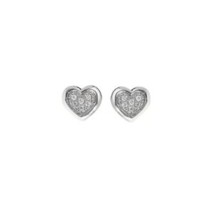 GIORGIO VISCONTI ORECCHINI CUORE PAVE' DIAMANTI