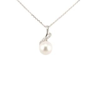 GIORGIO VISCONTI COLLANA IN ORO CON PERLE E DIAMANTI