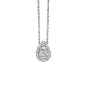 GIORGIO VISCONTI COLLANA IN ORO E GOCCIA CON DIAMANTI