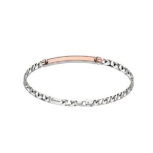 ZANCAN BRACCIALE ARGENTO PIASTRINA E ORO ROSA