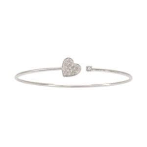SALVINI BRACCIALE RIGIDO I SEGNI CUORE PAVE' DIAMANTI
