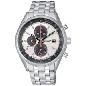 CITIZEN OROLOGIO CRONO ACCAIO QUADRANTE BIANCO