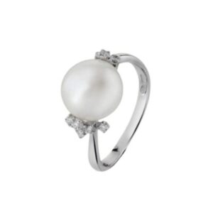 BLISS ANELLO IN ORO CON PERLA E DIAMANTI