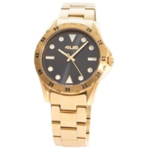 4US OROLOGIO ACCIAIO TOTAL GOLD QUADRANTE NERO