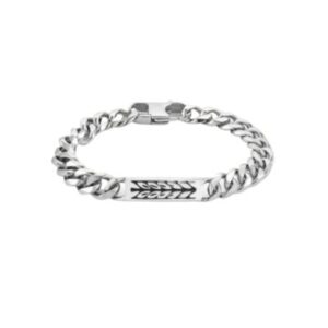 NOMINATION BRACCIALE ACCIAIO TARGHETTA CORDA