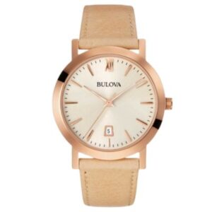 BULOVA OROLOGIO PELLE MARRONE CHIARO
