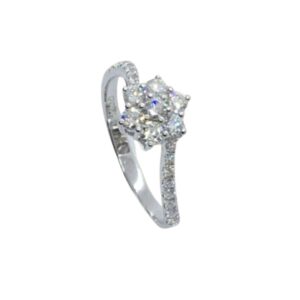 GIORGIO VISCONTI ANELLO FIORE DIAMANTI