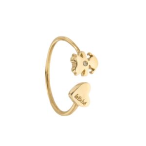 LE BEBÈ ANELLO GOLD BIMBA & CUORE