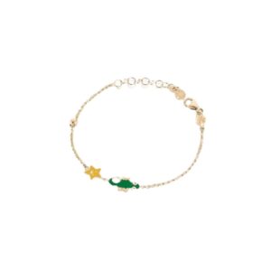 LE BEBÈ BRACCIALE BIMBI GECO E STELLA ORO GIALLO