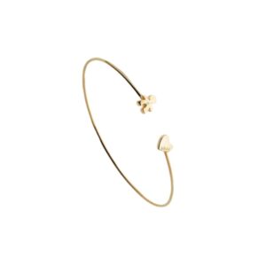 LE BEBÈ BANGLE GOLD BIMBA & CUORE