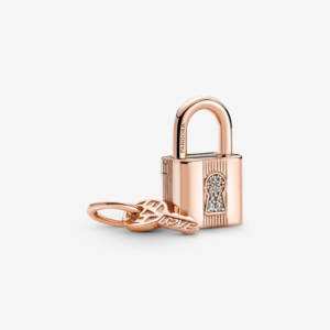 PANDORA PENDENTE LUCCHETTO E CHIAVE DELL’AMORE ROSE'