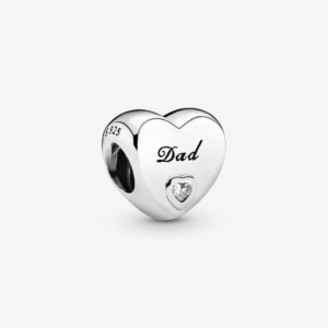 AMORE DI PAPÀ (CUORE INCISO+ZIRC BIANCA)