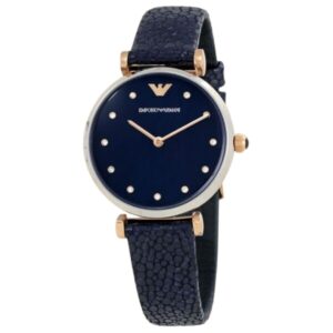 EMPORIO ARMANI OROLOGIO DONNA BLU DETTAGLI ROSÈ
