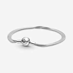 PANDORA Bracciale Multifilo con Chiusura a Sfera