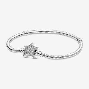 PANDORA Bracciale con Chiusura Stella Luminosa