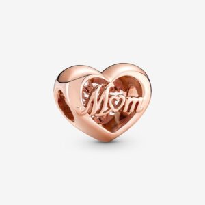 PANDORA CHARM ROSÈ CUORE GRAZIE MAMMA