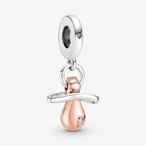 PANDORA PEND CIUCCIO BEBÈ BICOLORE