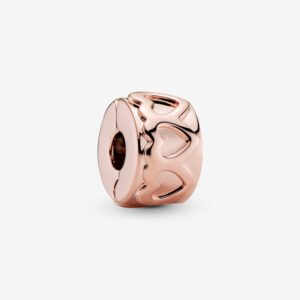 PANDORA CLIP STRADA DI CUORI ROSÈ