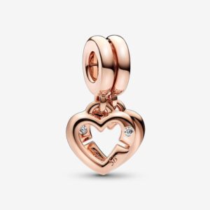 PANDORA PENDENTE SORELLE DIVISIBILE ROSÈ