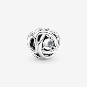 PANDORA CHARM CERCHIO ETERNO BIANCO