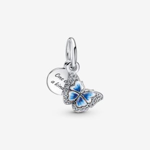 PANDORA PEND FARFALLA BLU "UNICA NEL SUO