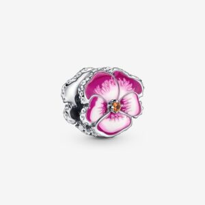 PANDORA CHARM VIOLA DEL PENSIERO FUXIA