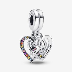 PANDORA CHARM CUORI AMICIZIA DIVISIBILE