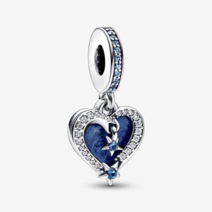 PANDORA PEND CUORE E STELLE BLU