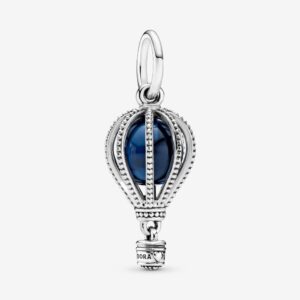 PANDORA MONGOLFIERA CON CRISTALLO BLU IN