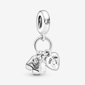 PANDORA CHARM SCARPE, BIBERON E CUORE