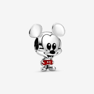 PANDORA CHARM TOPOLINO PANTALONCINI ROSSI