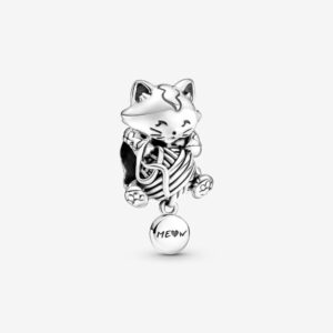 PANDORA CHARM GATTO CON GOMITOLO