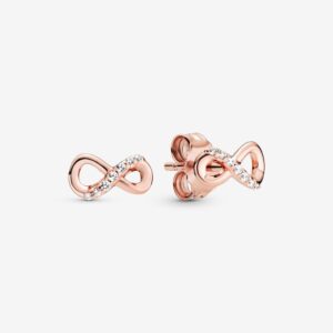 PANDORA ORECCHINI INFINITO ROSÈ NEW