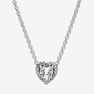 PANDORA COLLANA CUBIC ZIRCONIA CUORE INCASTONATO