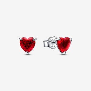 PANDORA ORECCHINI CUORI ROSSI