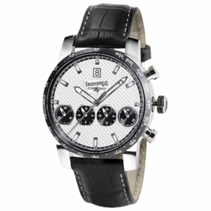 EBERHARD OROLOGIO CRONO 4 PELLE NERO