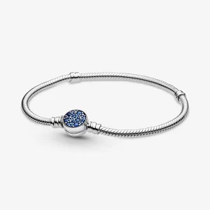 BRACCIALE CON CHIUSURA BLU SCINTILLANTE