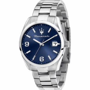MASERATI OROLOGIO ACCIAIO QUADRANTE BLU CON NUMERI