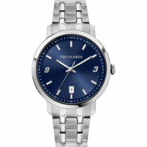 TRUSSARDI OROLOGIO ACCIAIO QUADRANTE BLU