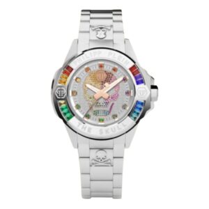 PHILIPP PLEIN OROLOGIO ACCIAIO QUADRANTE PIETRE RAIMBOW