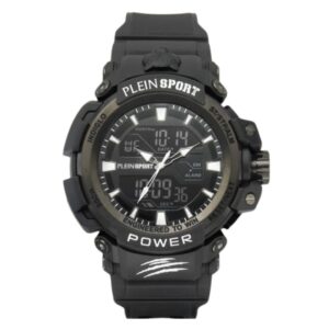 PLEIN SPORT OROLOGIO DIGITAL COMBAT SILICONE NERO