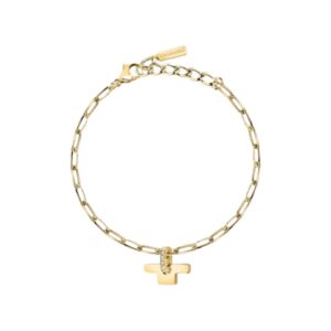 TRUSSARDI BRACCIALE CATENA GOLD T PEND
