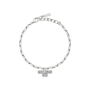 TRUSSARDI BRACCIALE T CENTRALE ZIRCONI